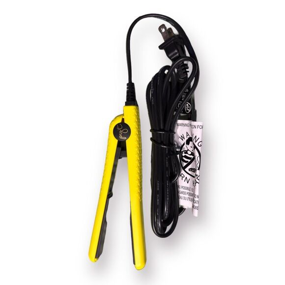 Pyt Mini Ceramic‎ Flat Iron Yellow Travel Size Tool - Picture 5 of 6